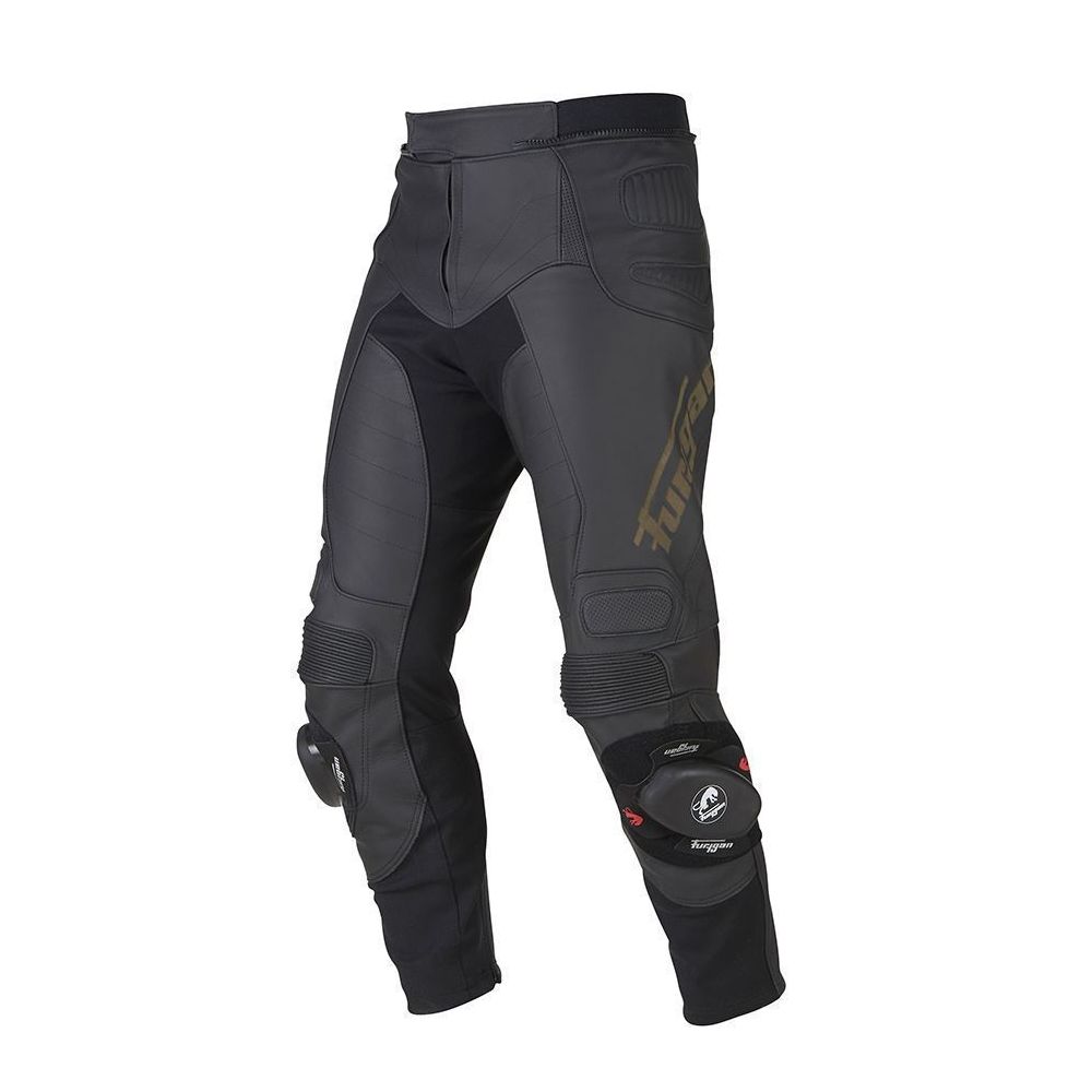 Leather Moto Pants Sherman Black | Furygan - Moto24