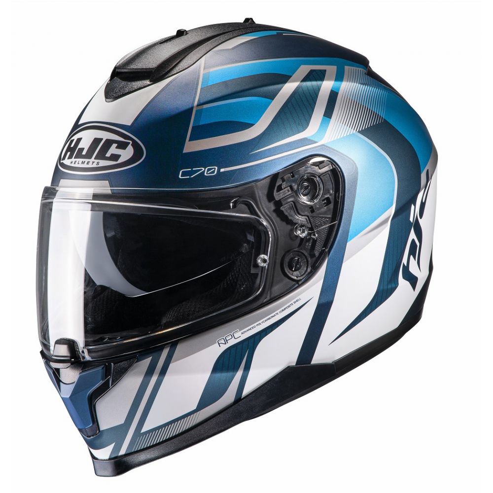 Casca Moto Full-Face C70 Lantic Blue/White